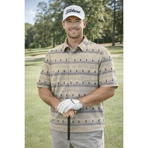 Golf Button Down Short Sleeve Shirt